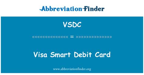 vsdc visa smart debit card|VISA credit card security.